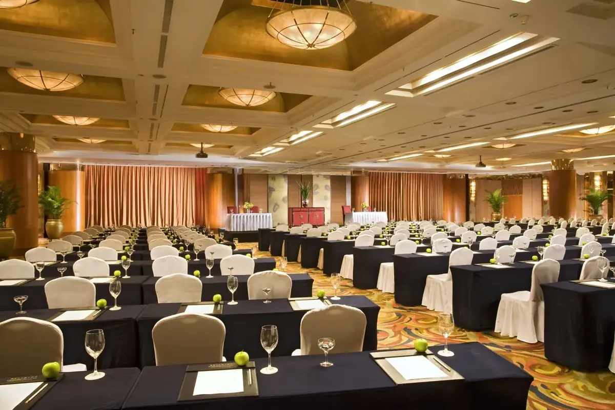 Grand ball room drapery and soft furnishings