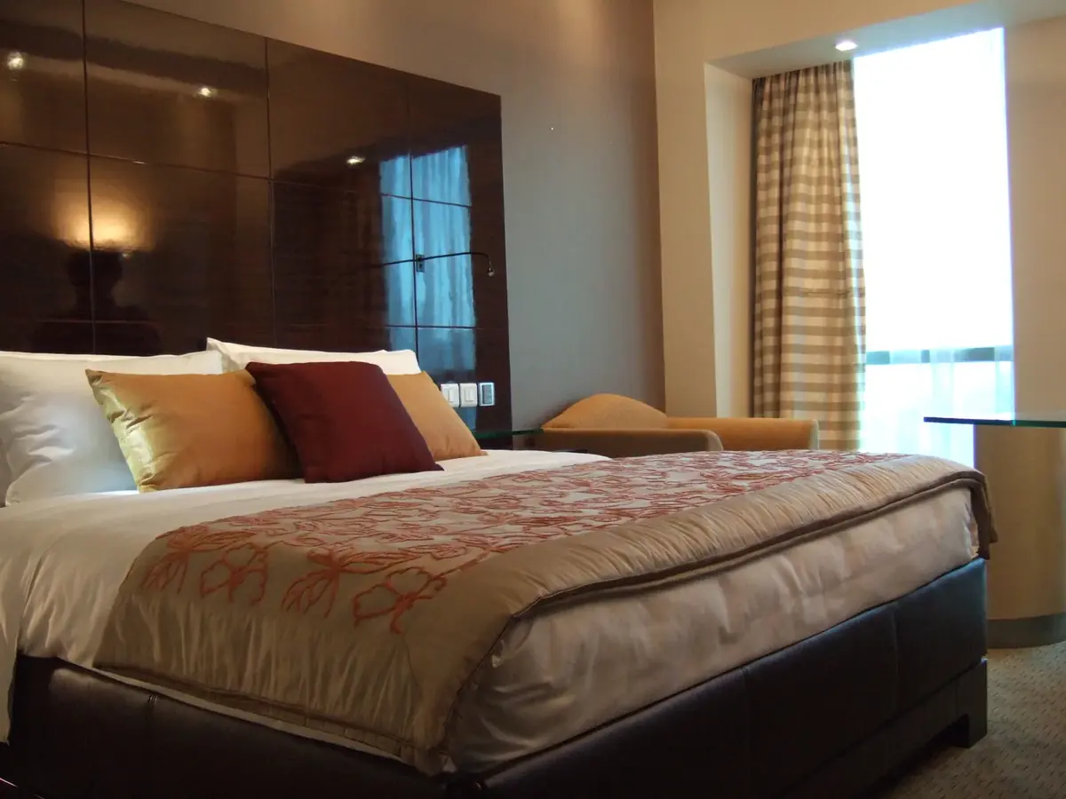 Hotel guest room interior